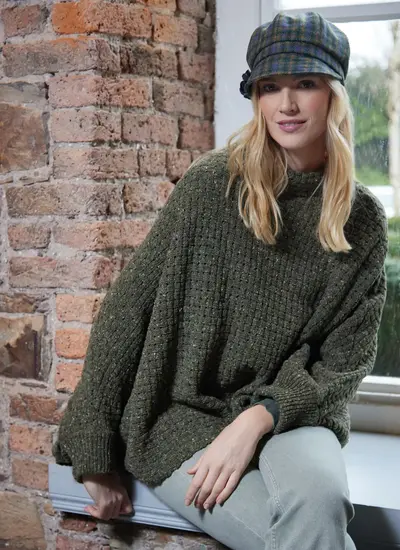 Merino Basketweave Poncho
